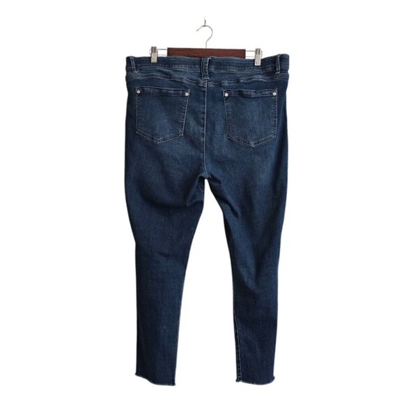 Wit & Wisdom Raw Hem Cropped High Rise Jeans Sz 18 - Picture 4 of 9